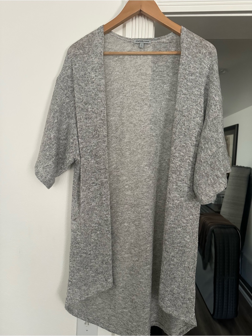 Super cute Charlotte Russe Gray Summer Cardigan Sweater Medium